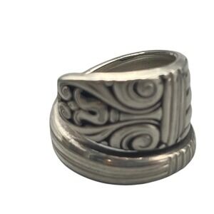 Spoon Ring Danish Queen 1944 Size 6.5 Wrap Vintage Harmony House Plate‎ Artisan